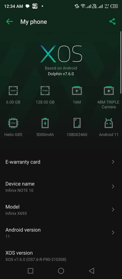 Infinix Note 10