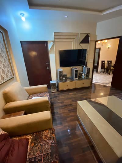 Furnished apartment for rent 2 bed drawing dining room tuaheed commercial dha phase 5 Karachi