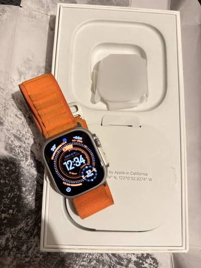 Apple Watch Ultra 49MM Titanium Scratchless Full Original Set