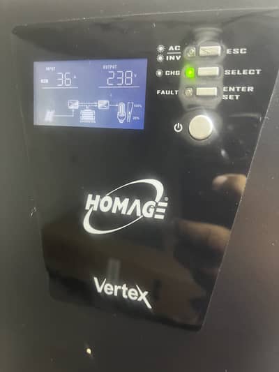 Homage HVS-1214 Solar Inverter 1000W | 12V | Excellent Condition