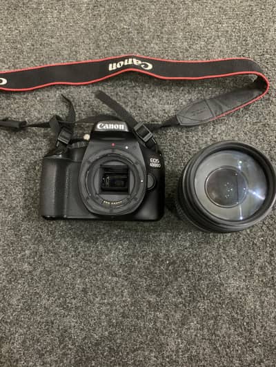 Canon EOS 4000D DSLR with 75-300mm Zoom Lens
