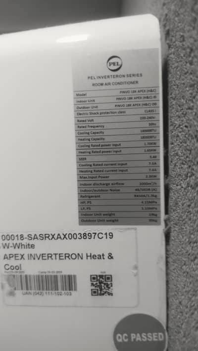 cal Inverter AC heat and cool