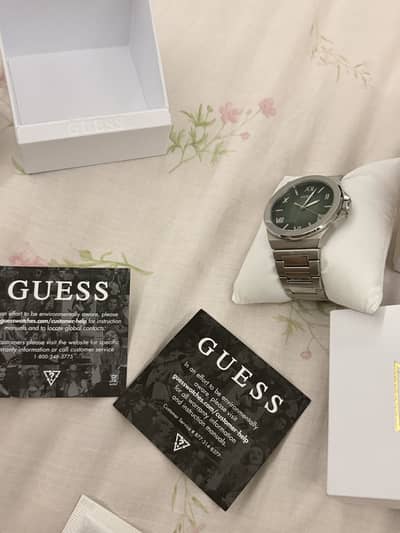 Guess Stainless Steel Emerald Dial