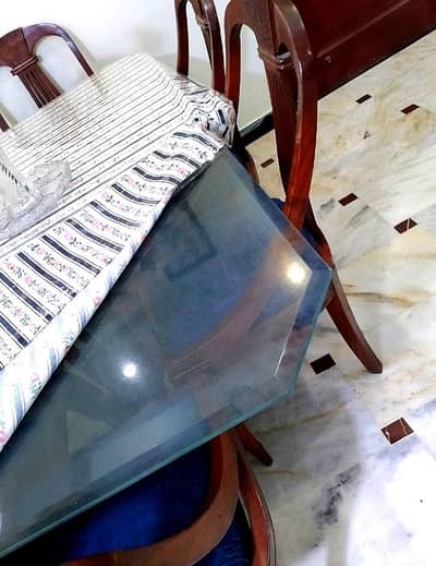 (Dinning Table Set with 6 Sofa Chairs) and (Stylist Deewan 3 seater)