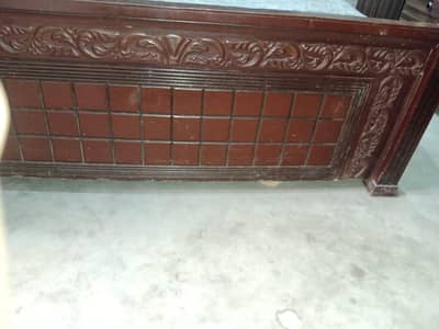 king size wooden heavy bed argent sale