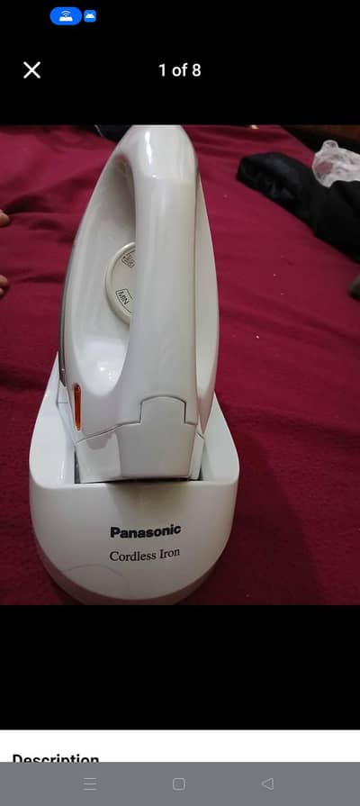 Panasonic wire less iron for sale