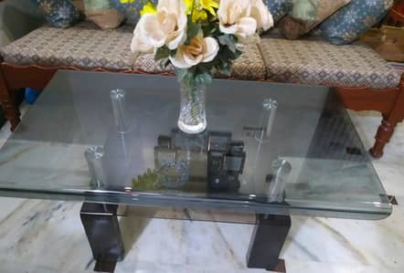 Urgent Sale Center Table & Stand Fan