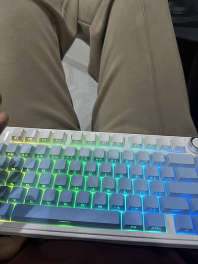 AULA F75 Gradient Blue Mechanical Keyboard JUST OPENED