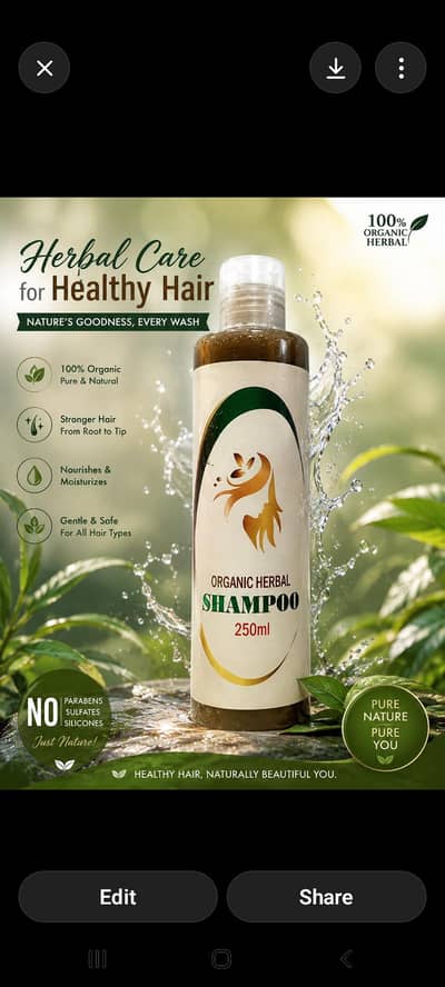 ORGANIC Herbal shampoo