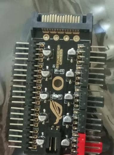 Asus pwm fan hub and id cooling sata to argb header