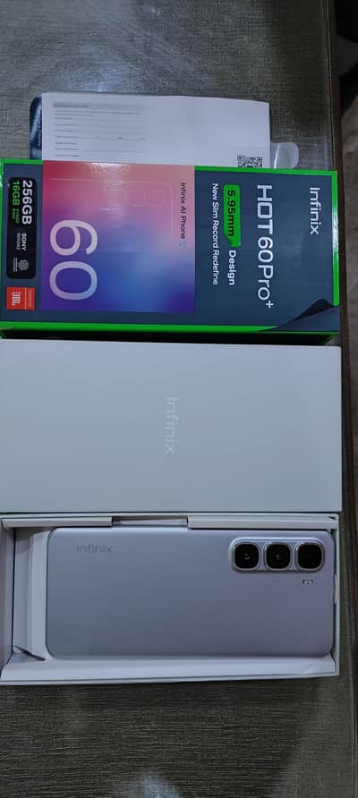 16/256 HOT 60 Pro Plus  7 Months Warranty complete BOX