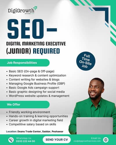 We're Hiring – SEO & Digital Marketing Executive (Junior)