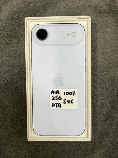 Apple iPhone 17 Air 256GB 100% Battery Pta Approved complete Box