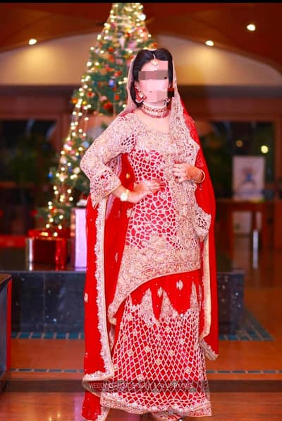 Barat Red Lehanga
