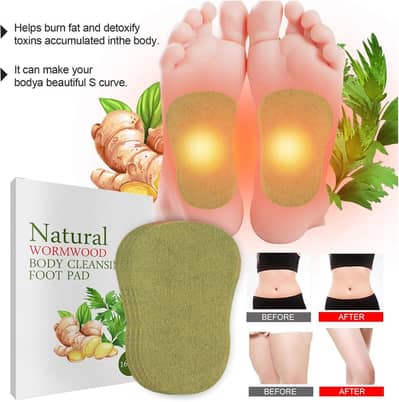 Herbal Knee Pain Relief Organic Detox Patches 10 PCS AyurvedicWormwood