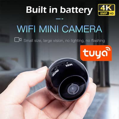 Tuya 1080P CCTV Mini WIFI battery Camera NightVision Motion Detection