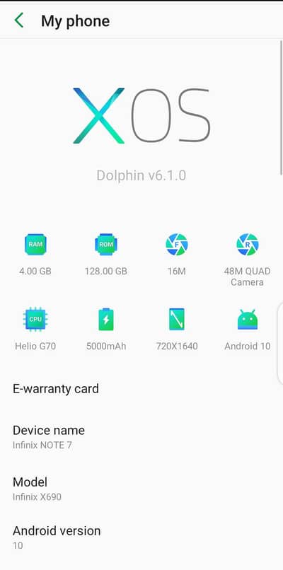 Infinix Note 7 4/128