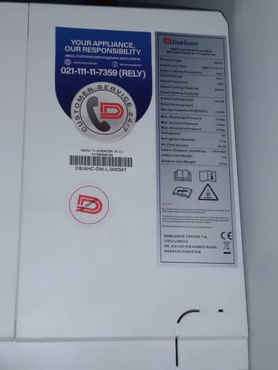 Dawlance Inverter Ac For Sell  1 Ton