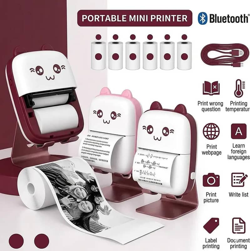Mini Thermal Printer | Portable Pocket Printer  1