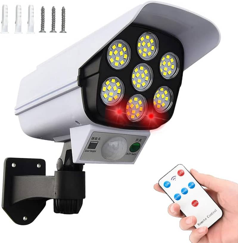 LED Solar Security PIR Motion Sensor Light, Roatable Angle Adjustable 18