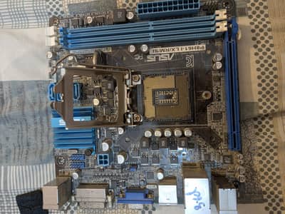 Asus MicroATX H-61 motherboard + I5 3470 processor and 4x2 Gb ram