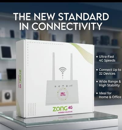 Zong Bolt ULTRA WiFi Router Ethernet Modem 4 Networking COD Available.
