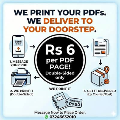 We print PDFs @Rs6/page