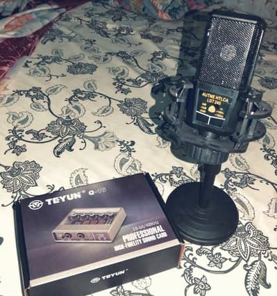 TEYUN Q-16 Audio Interface with AUTNE HTCLA Mic Free