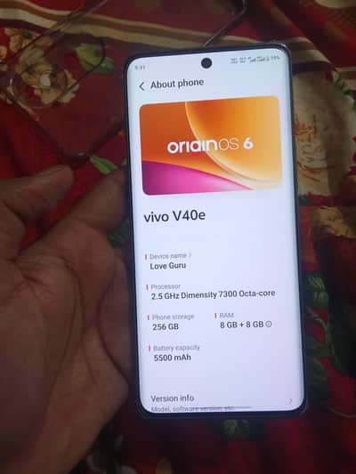 Vivo v40e PTA 10/10 Condition