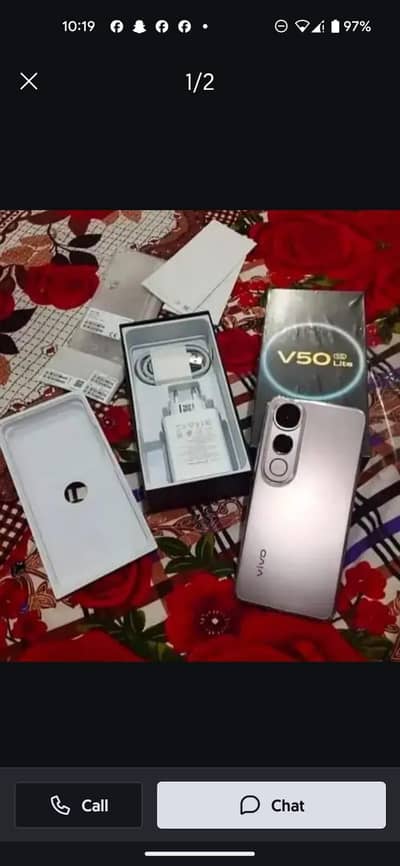 vivo V50 lite 5g 12/256 complete box urgent sale wtp no0329=8963598