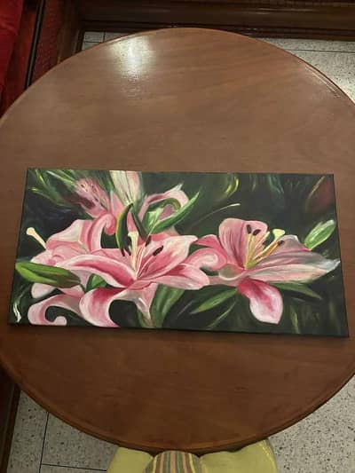 paintings lily flowers