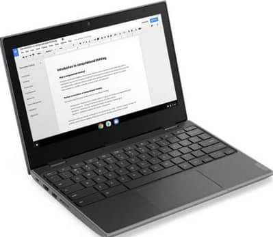 HP Chromebook with charger.