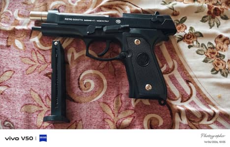 Full heavy metal pistol like a real