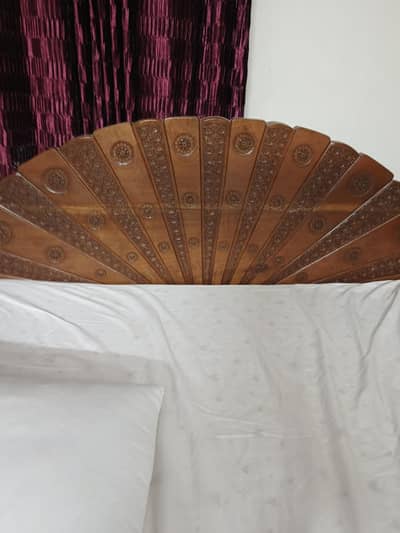 walnut wood king bed