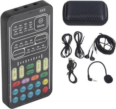 Brand New i9 Voice Changer & Sound Card - All Cables & Box Included