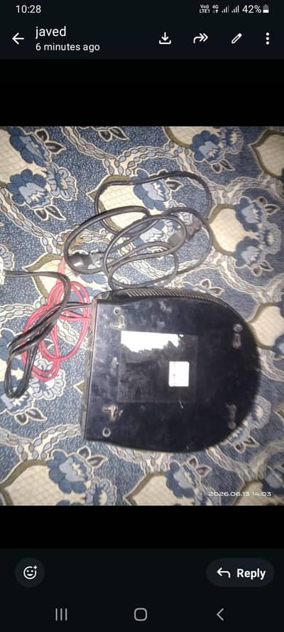 Homage Hexa 120 A digital inverter/upswith battery cables