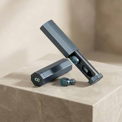 wireless Bluetooth headset with Led display & long bettty