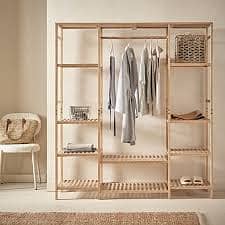 Portable Wardrobe Bamboo