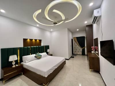 double bed + 8 inch spring mattress, dressing table, side tables