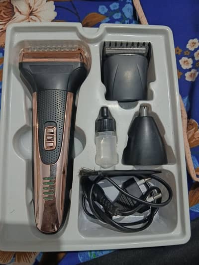 Kemei KM-6776 3-in-1 Shaver & Grooming Kit (Complete Box)