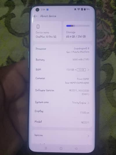 One Plus 10 Pro (0307-5513178)