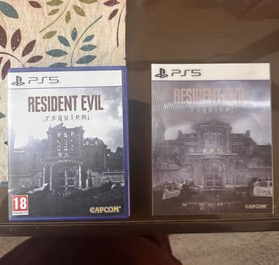 Resident Evil Requiem PS5 with cover