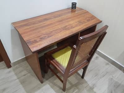 Wooden Table and Chair