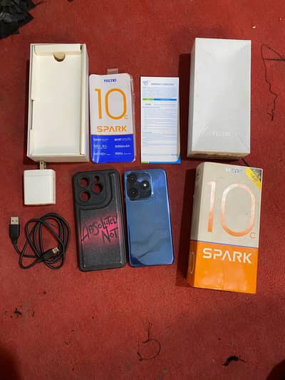 Tecno Spark 10C for sale 4 4GB 128GB with Box charger 0328+6498423