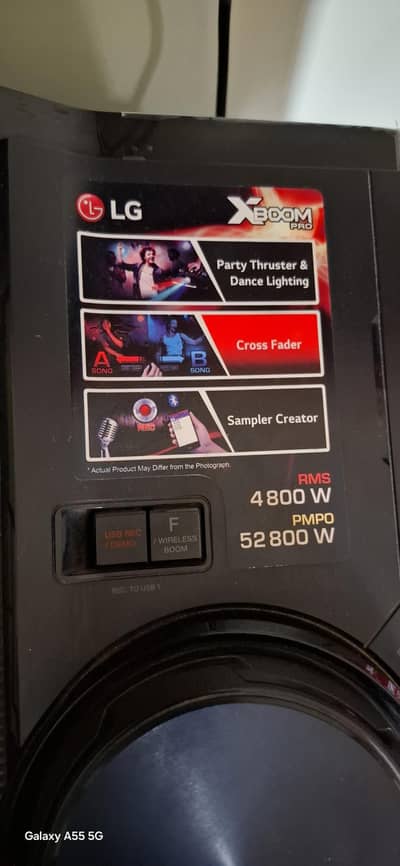 lg xboom heavy base sound system