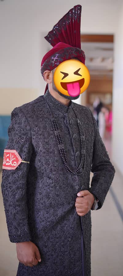Brand New sherwani with kulla