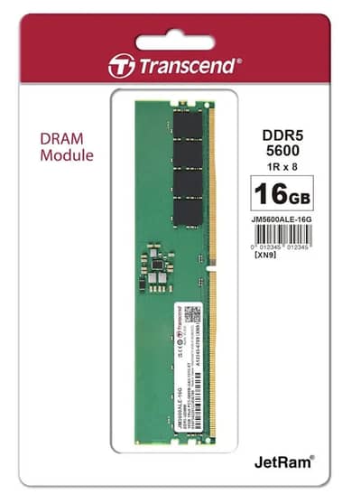 ddr5 Ram | Transcend JetRam Memory Module | JM5600ALE | 16GB JUST OPEN