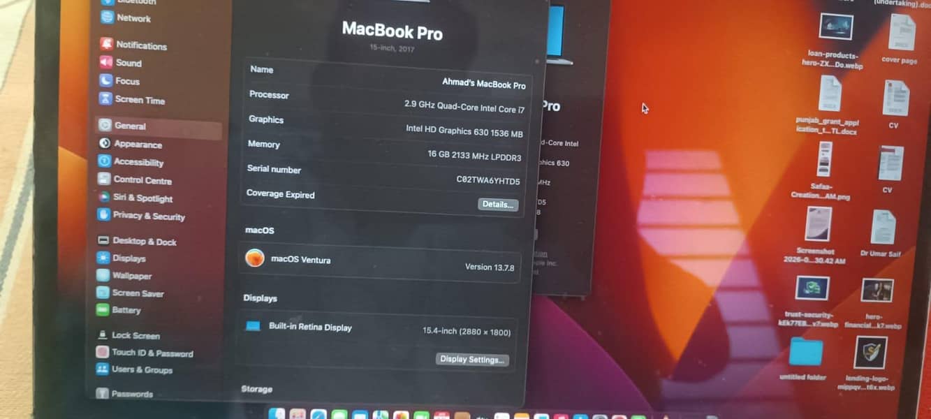 Macbook Pro 2017 3