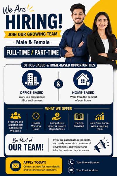 Hiring staff full time part time