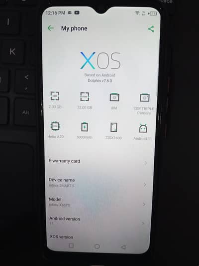 Infinix smart 5, 2GB RAM, 32GB ROM, 5000mAh battery, Android 11, 13MP